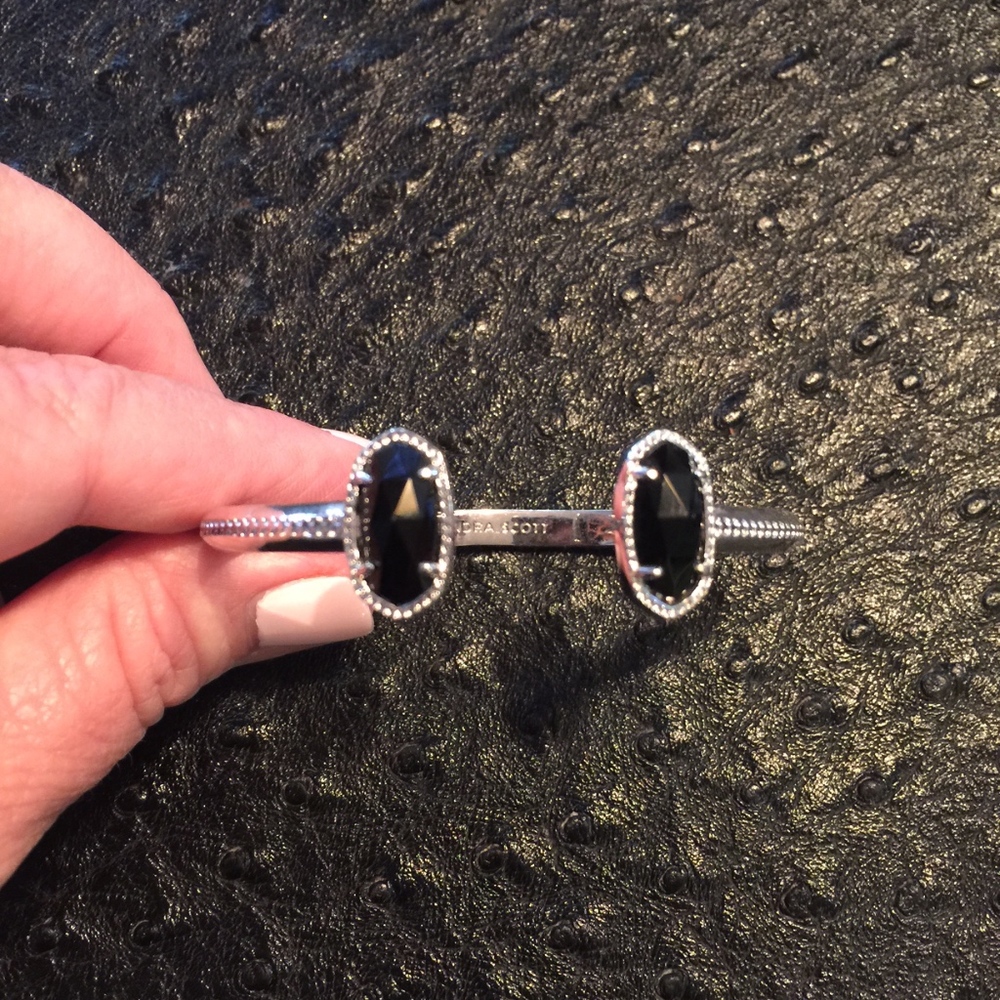 Kendra Scott Elton Station Cuff black bracelet